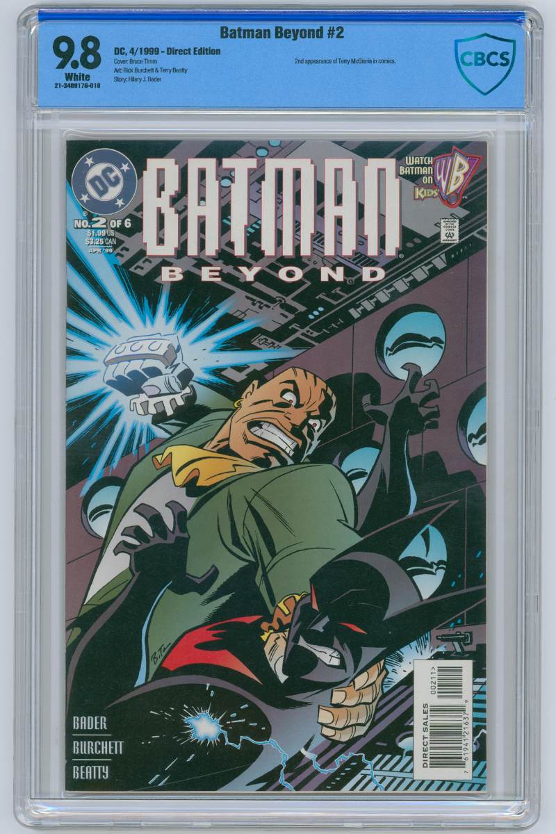 Batman Beyond 2 - 1st App. Terry McGinnis as Batman Beyond - 1999 CBCS 9.8