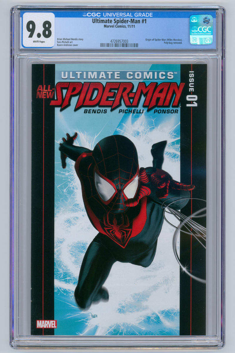 Ultimate Comics Spider-Man 01 - 2nd App. & 1st Solo Miles Morales - 2011 CGC 9.8