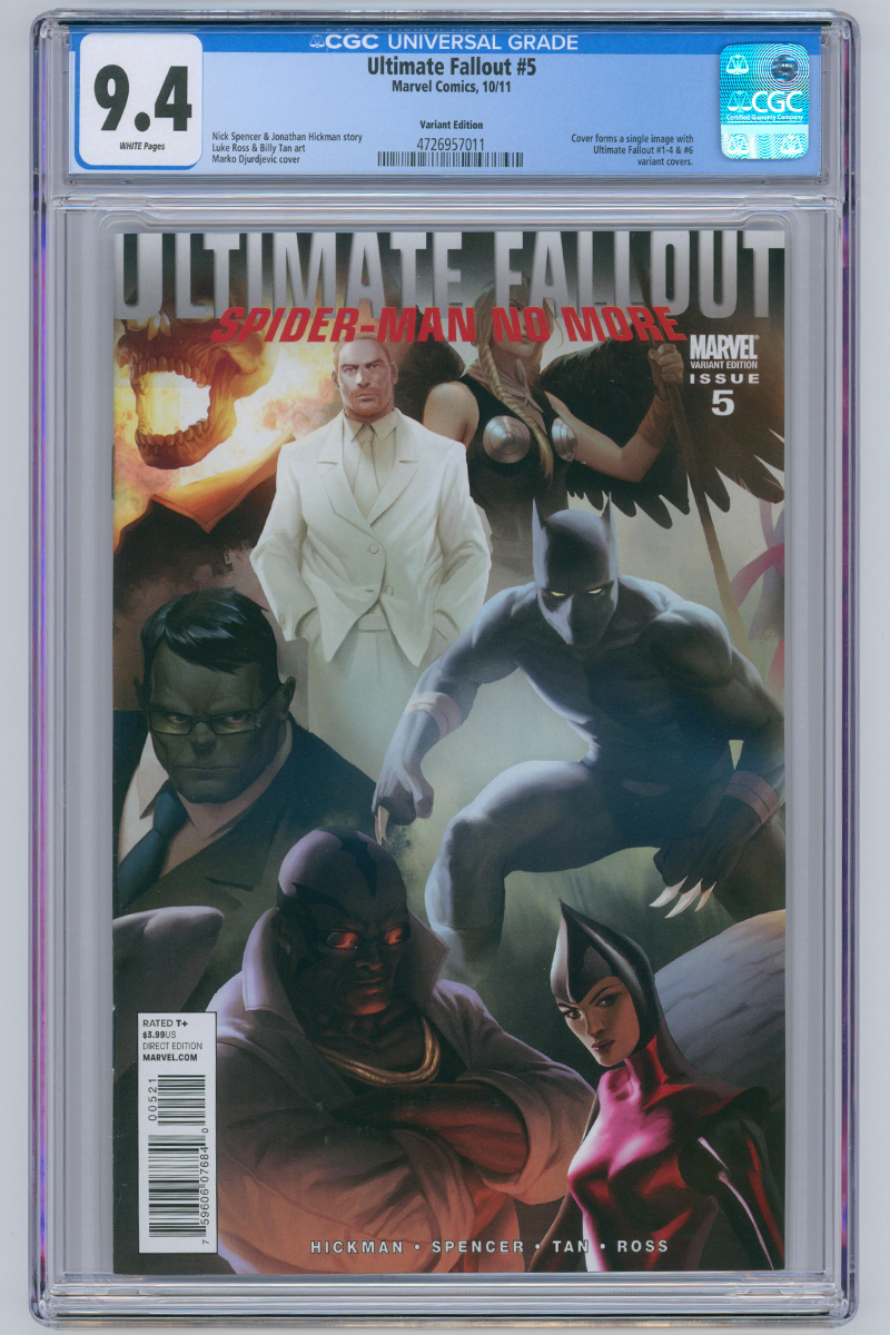 Ultimate Fallout 5 - 1:25 Marko Djurdjevic Variant - 2011 CGC 9.4