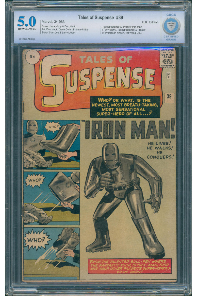 Tales of Suspense 039 - 1st App Iron Man - 1963 CBCS 5.0