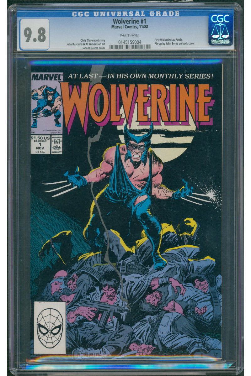 Wolverine 01 - 1st Wolverine as Patch - 1988 CGC 9.8