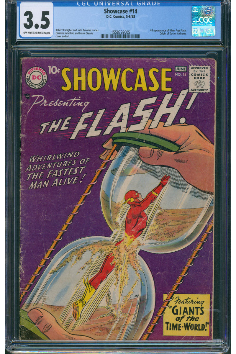 Showcase 014 - 4th App SA Flash - 1958 CGC 3.5