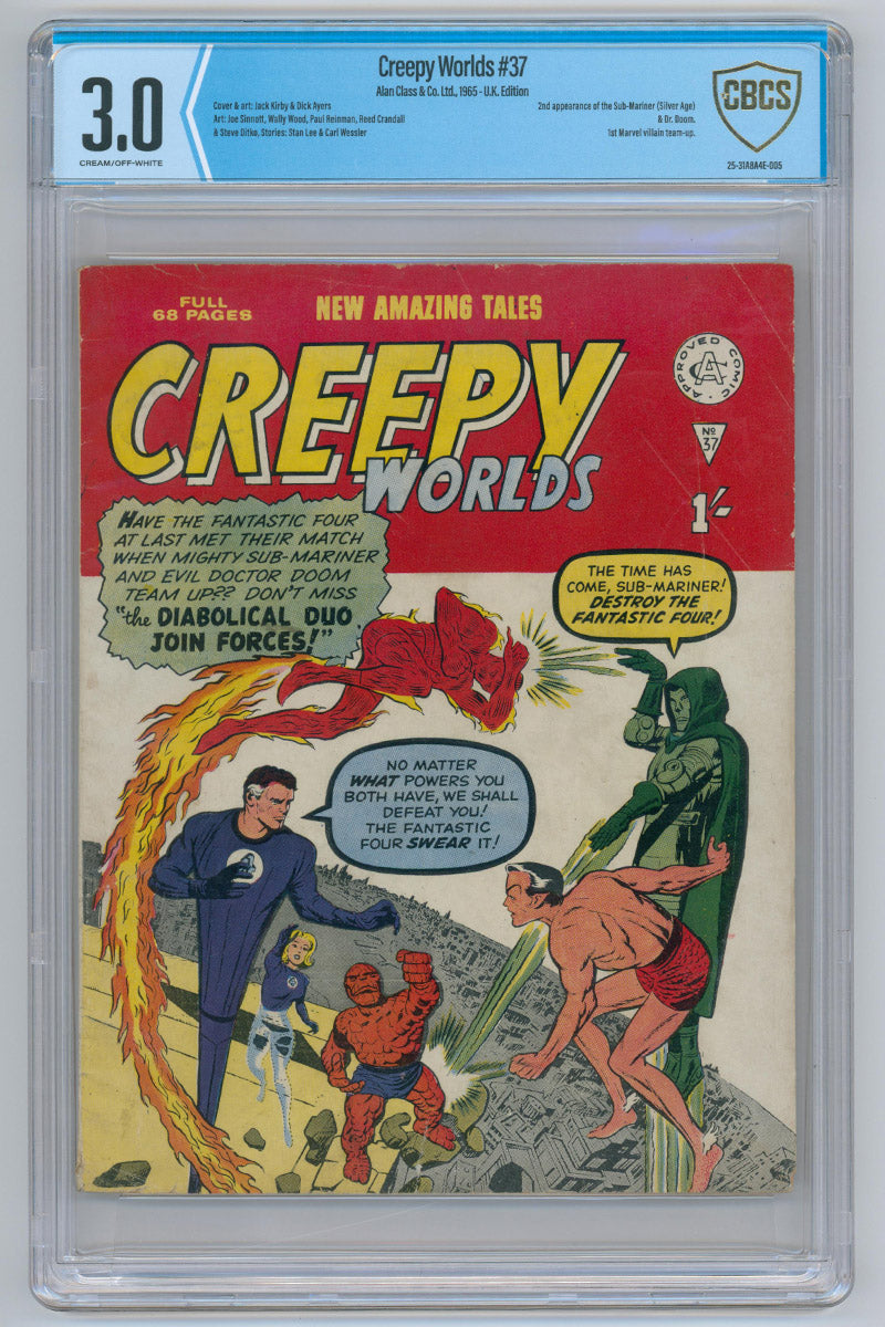 Creepy Worlds 37 - British Edition - 1965 CBCS 3.0