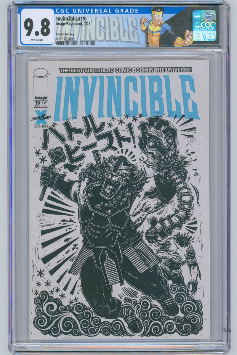 Invincible 019 - 2nd Print Variant - 2021 CGC 9.8