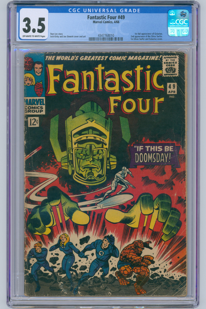Fantastic Four 049 - 1st Full App. Galactus, 2nd App. Silver Surfer - 1966 CGC 3.5