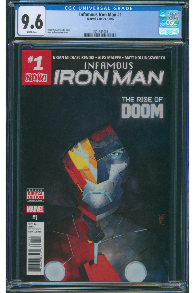 Infamous Iron Man 01 2016 CGC 9.6