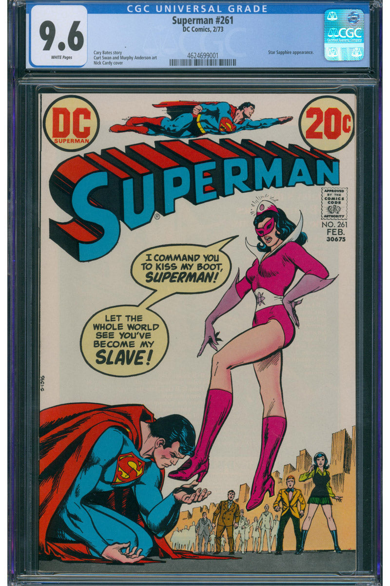 Superman 0261 1973 CGC 9.6  WHITE PAGES
