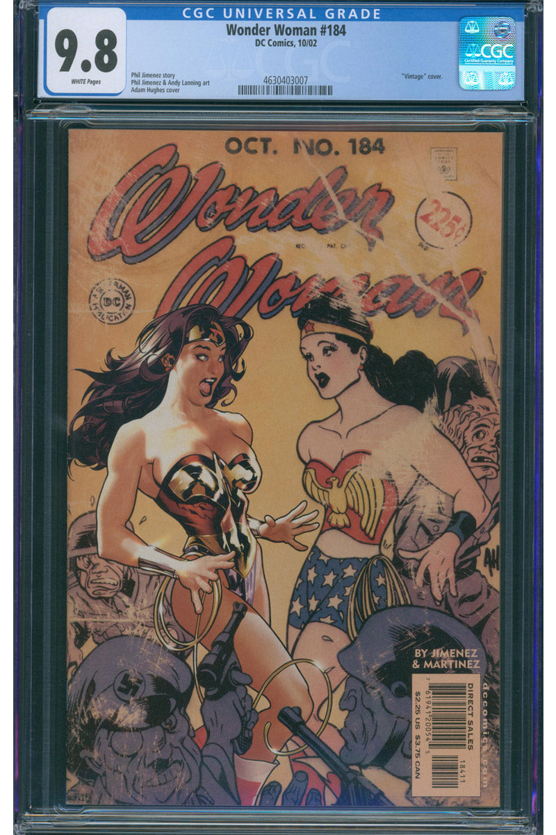 Wonder Woman Vol 2. 184 - Adam Hughes cover - 2002 CGC 9.8