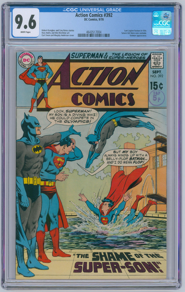 Action Comics 0392 - 1970 CGC 9.6 WHITE pages