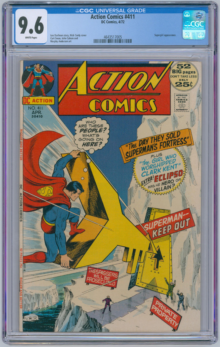 Action Comics 0411 - 1972 CGC 9.6 WHITE pages