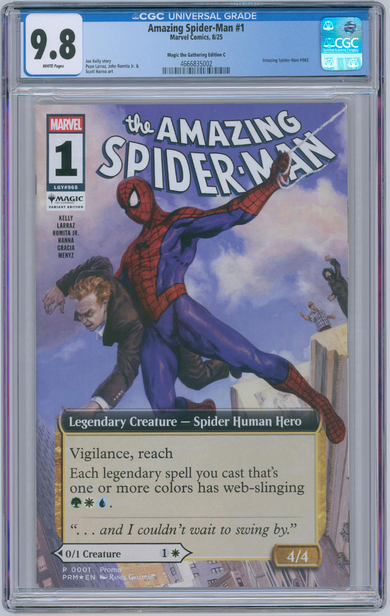 Amazing Spider-Man Vol 7. 001 / 965 - Magic The Gathering Variant C - 2025 CGC 9.8