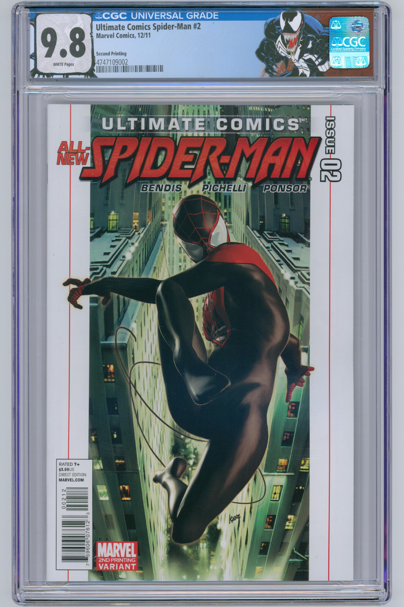 Ultimate Comics Spider-Man 02 - 2nd Print Variant - 2011 CGC 9.8