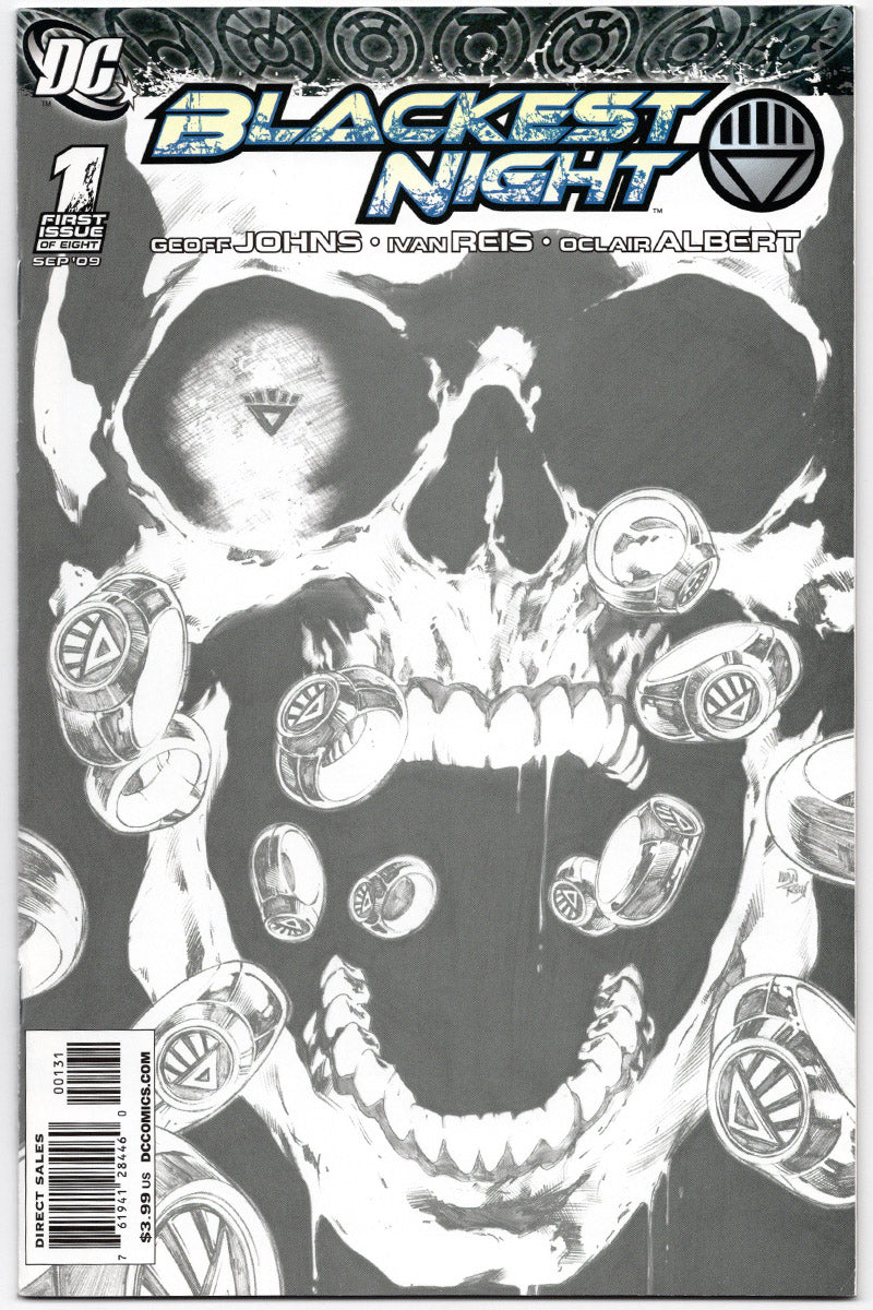 Blackest Night 01 2009 Ivan Reis Sketch Variant 1:250 VF/NM