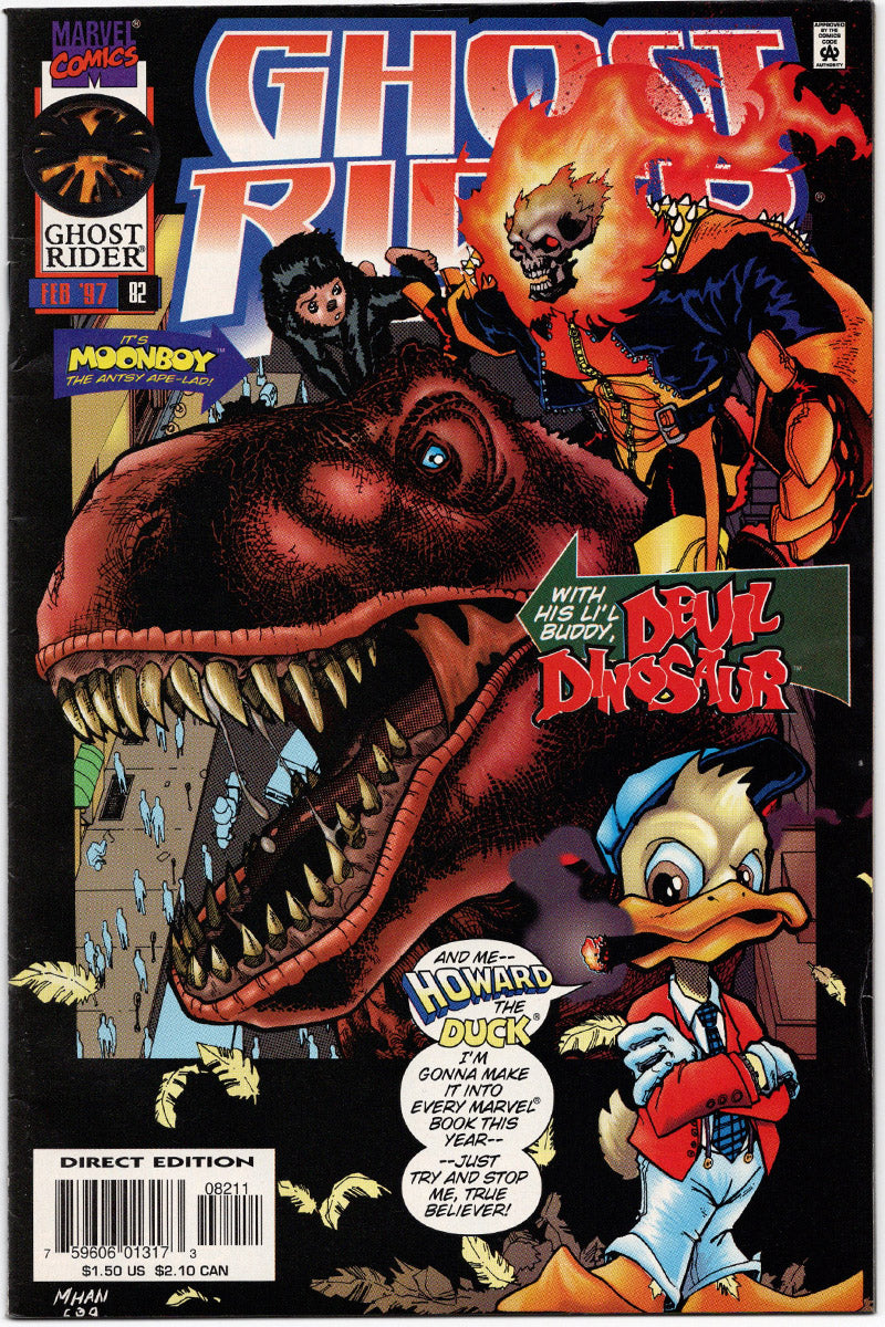 Ghost Rider 082 1997  (Howard the Duck, Moonboy and Devil Dinosaur) VF+