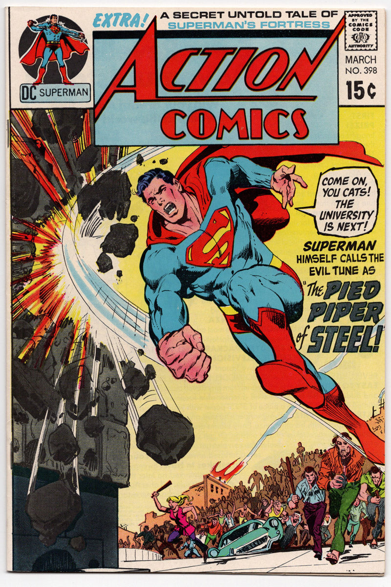 Action Comics 0398 Neal Adams cover 1971 VF+