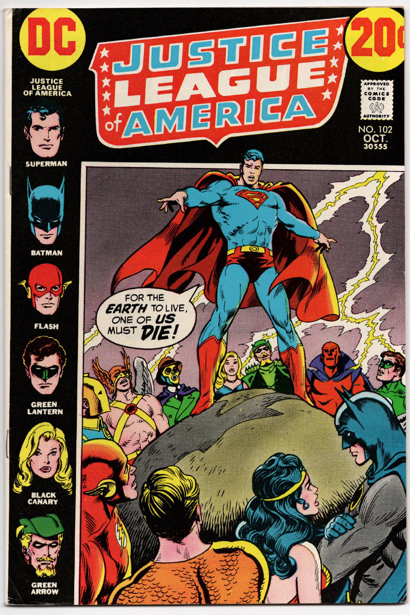 Justice League Of America 102 - Mark Jewelers Insert - 1972 FN/VF
