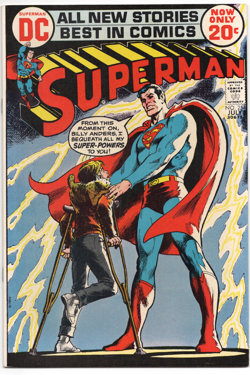 Superman Vol 1. 254 - Neal Adams Cover - 1972 VF+