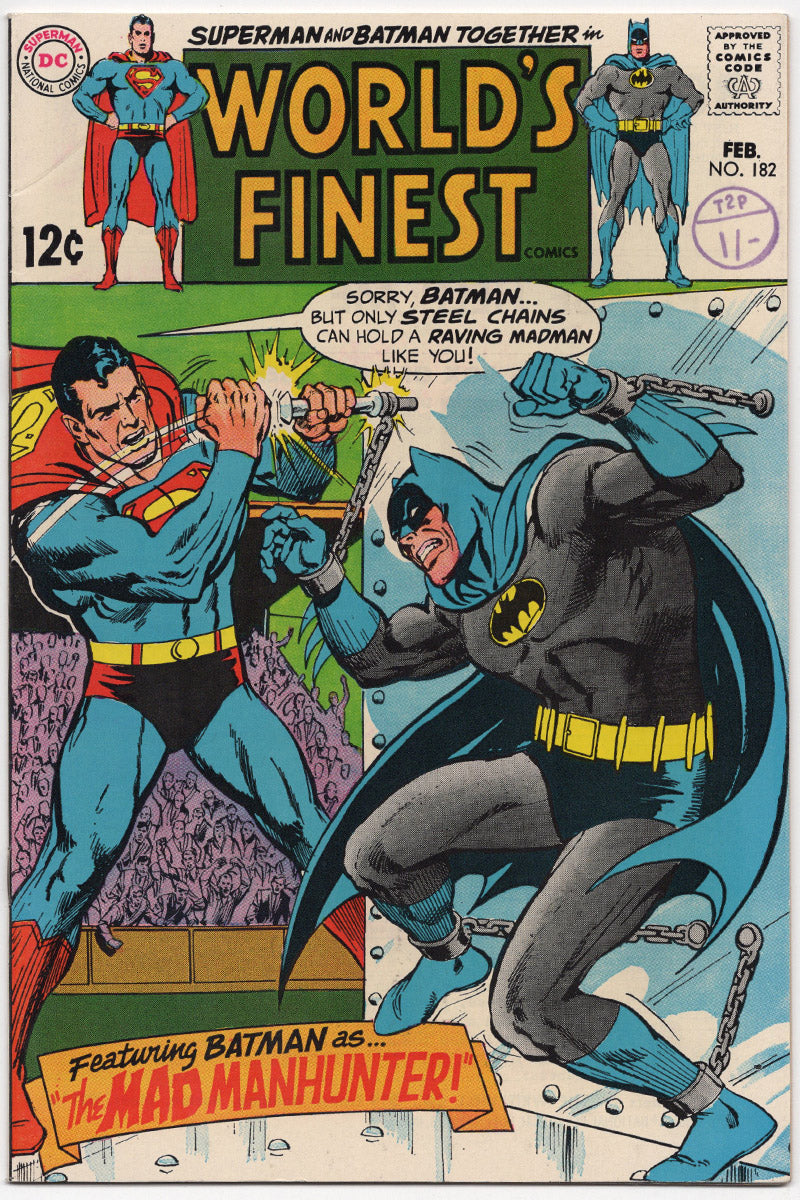 World's Finest 182 1969 VF-