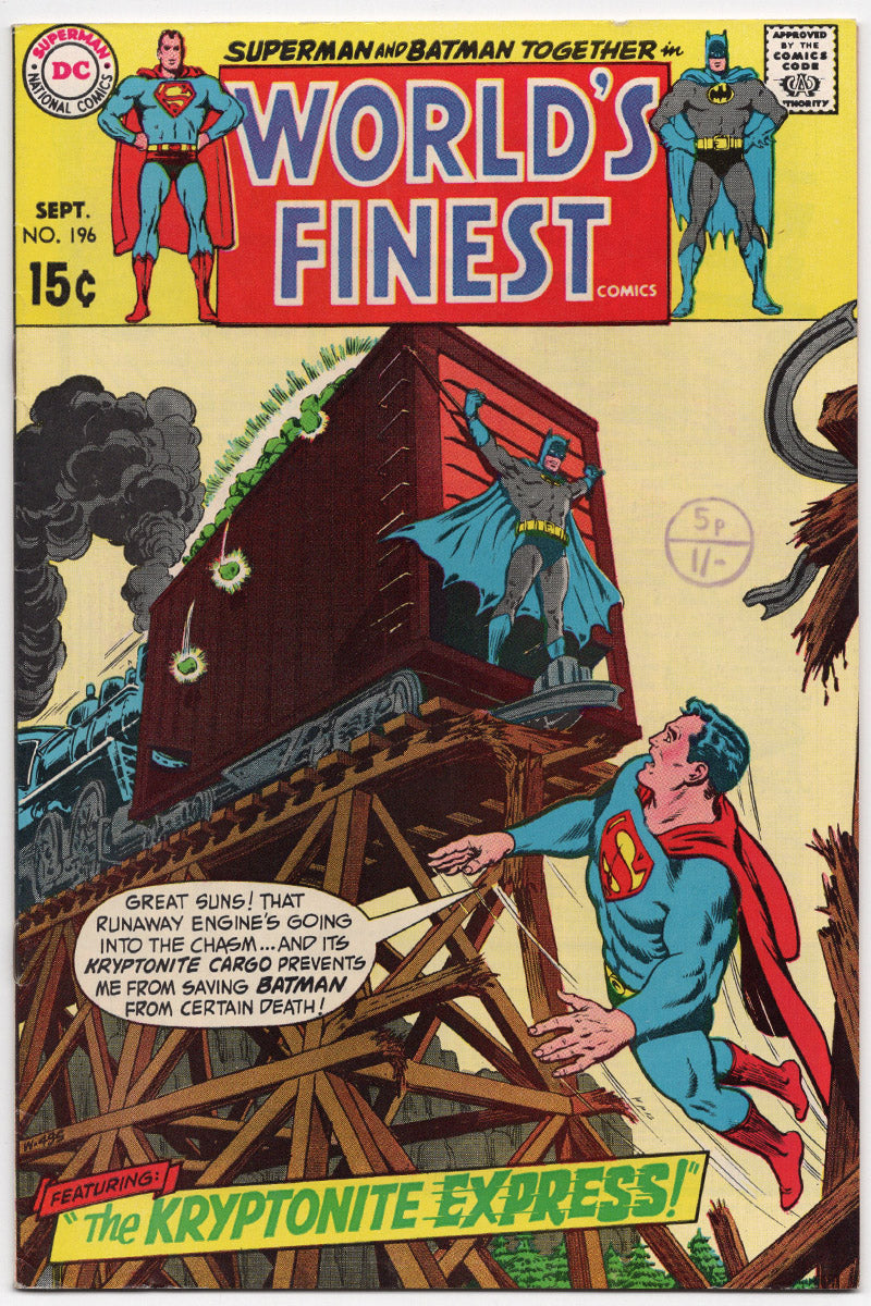 World's Finest 196 1970 VF/NM