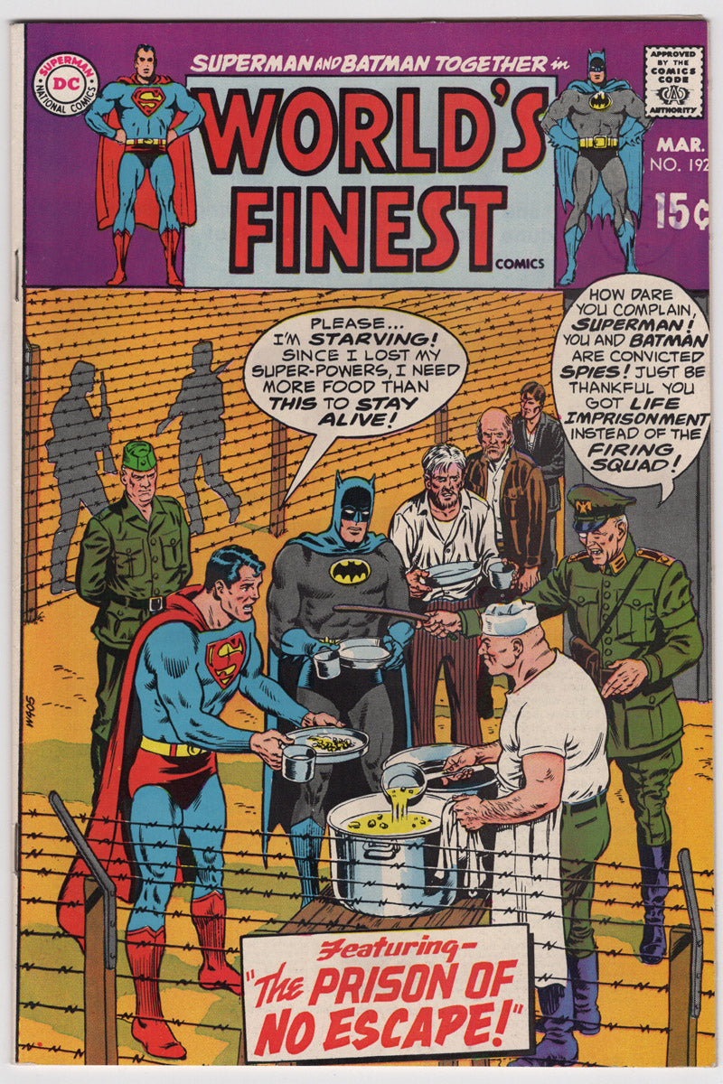 Worlds Finest 192 1970 VF+