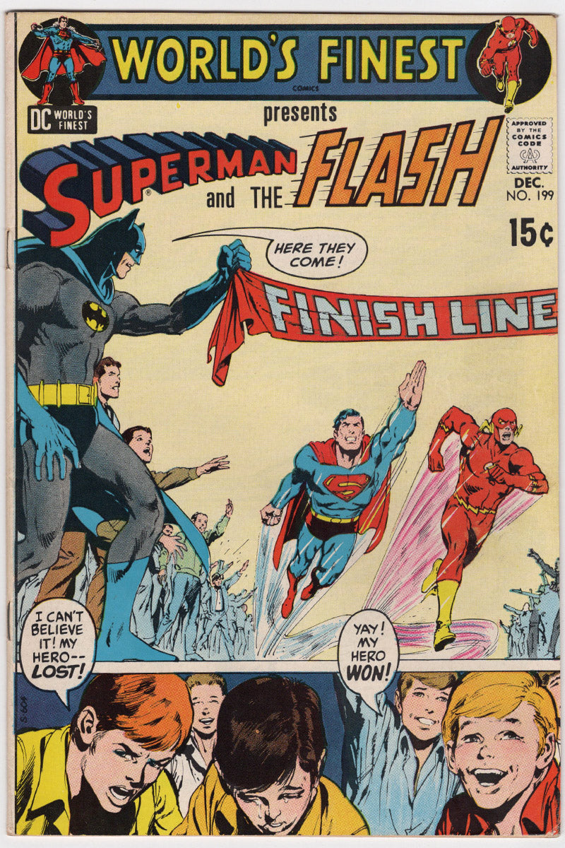 Worlds Finest 199 - 3rd Superman/Flash race - 1970 VG