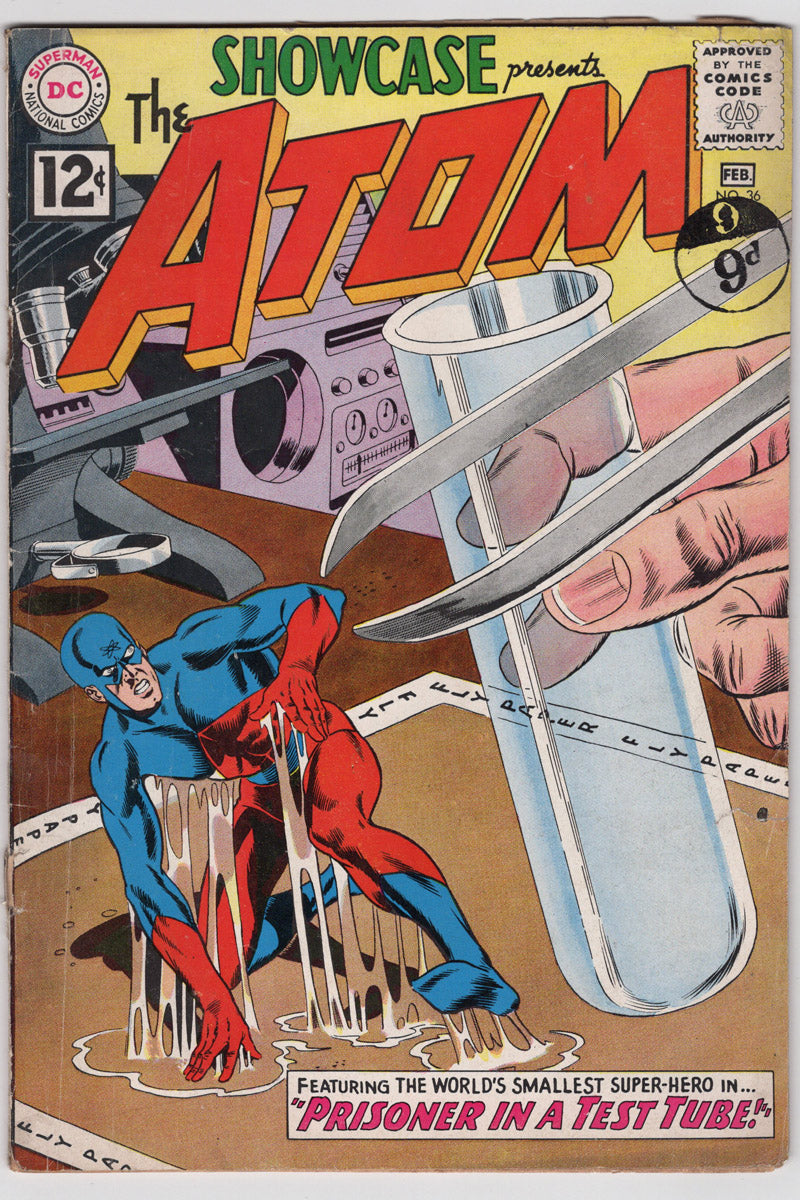 Showcase 036 - 3rd App The Atom - 1962 VG-
