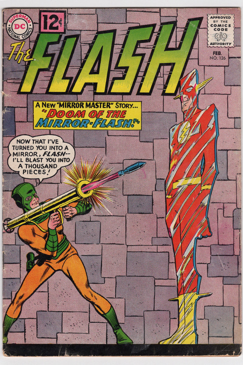 Flash Vol 1. 126 - 1st App. Henry & Nora Allen - 1962 VG-