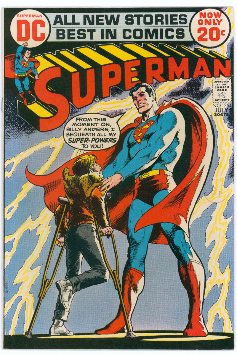 Superman Vol 1. 254 - Neal Adams Cover - 1972 NM-