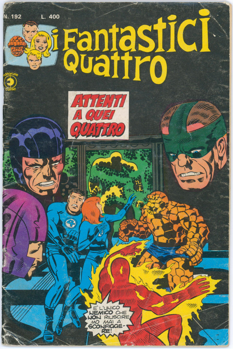 Fantastic Four (Fantastici Quattro) 192 - Italian Edition - 1978 VG-