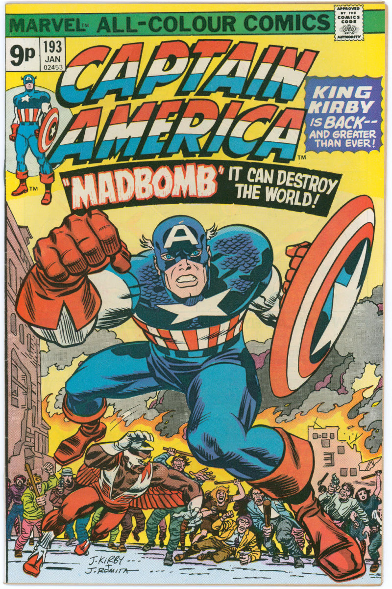 Captain America 193 - Jack Kirby Cover - 1976 VF/NM
