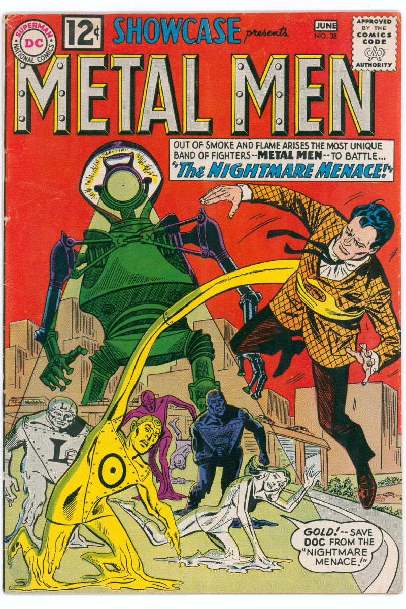 Showcase 038 - 2nd App. Metal Men - 1962 VG/FN