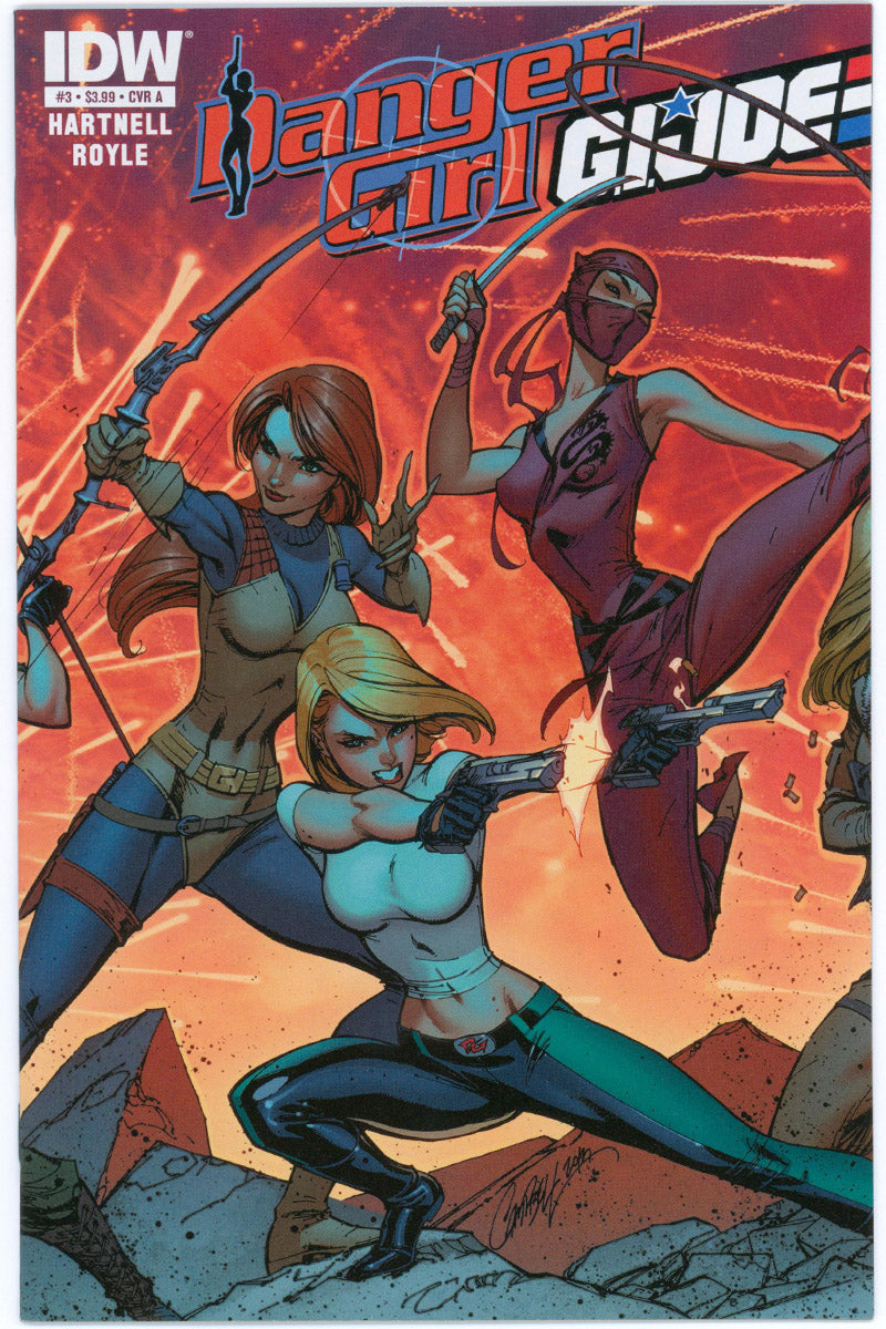 Danger Girl G.I. Joe 03 IDW 2012 J Scott Campbell Cover VF/NM