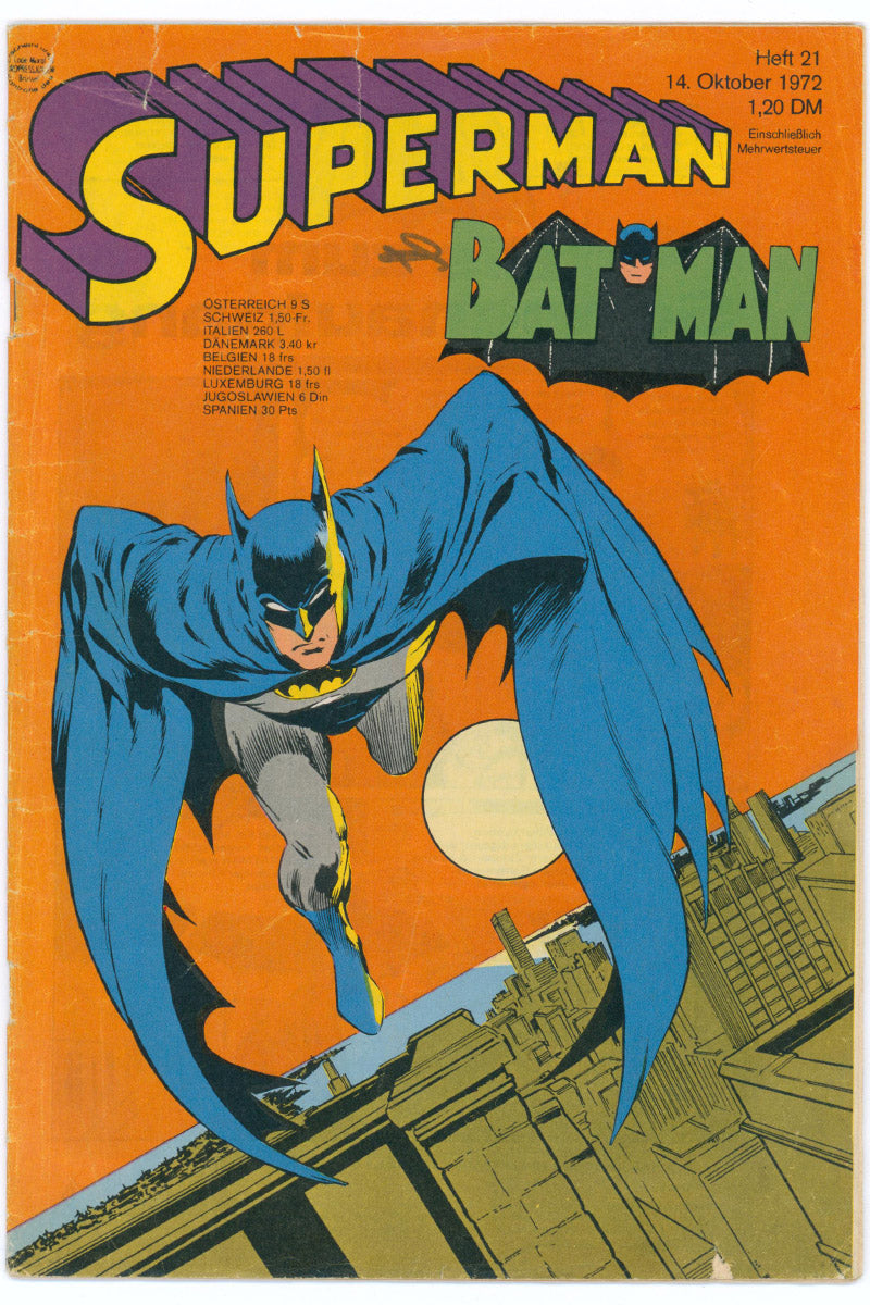 Superman and Batman 1972-21 - German Edition - 1972 Cut Coupon GD-