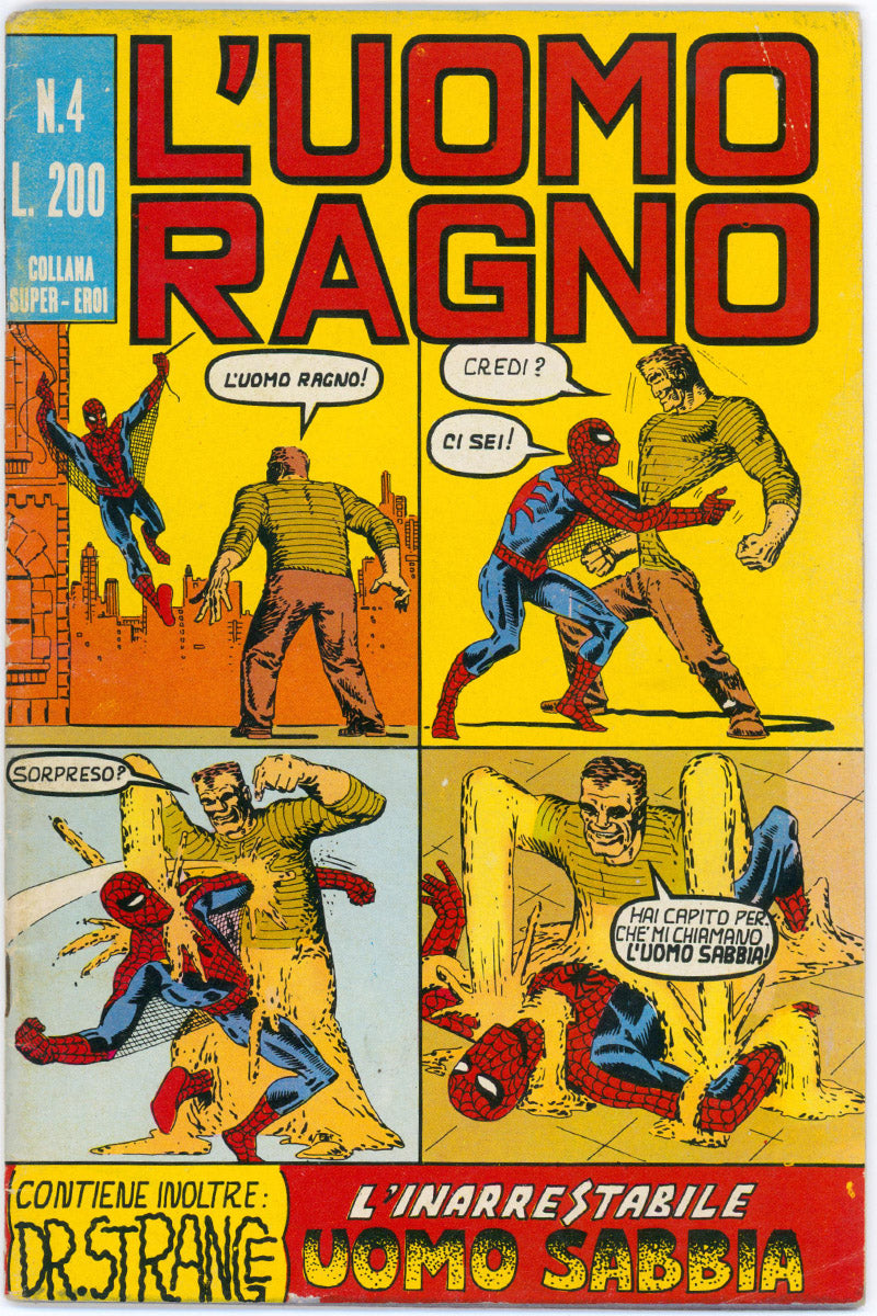 Amazing Spider-Man (L'Uomo Ragno) 0004 - Italian Edition - 1970 VG