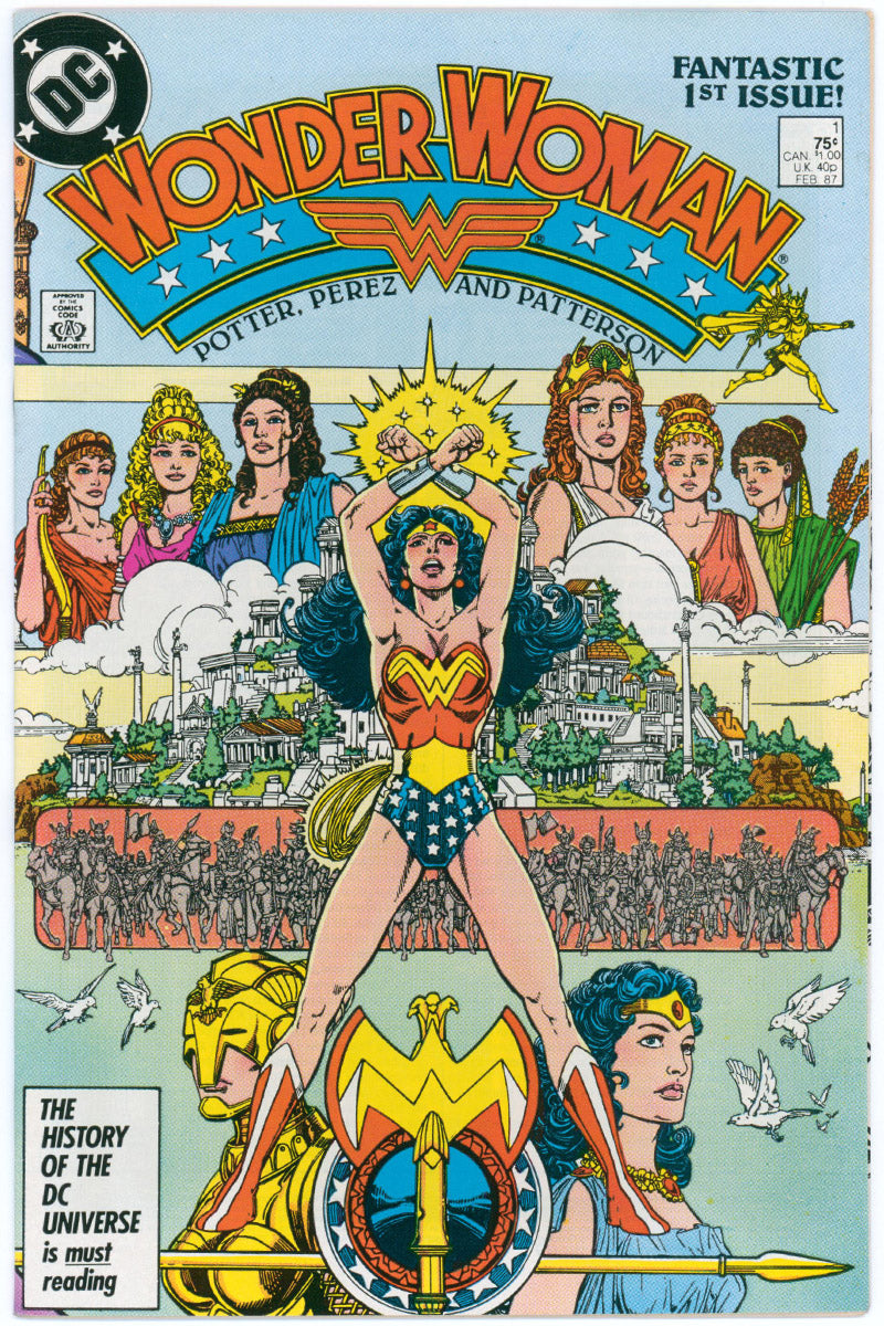 Wonder Woman Vol 2. 001 - Origin of Wonder Woman - 1987 VF-