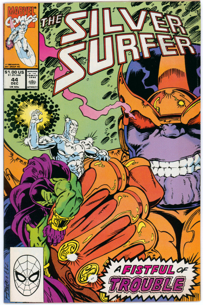 Silver Surfer Vol 3. 044 - 1st App. Infinity Gauntlet - 1990 FN