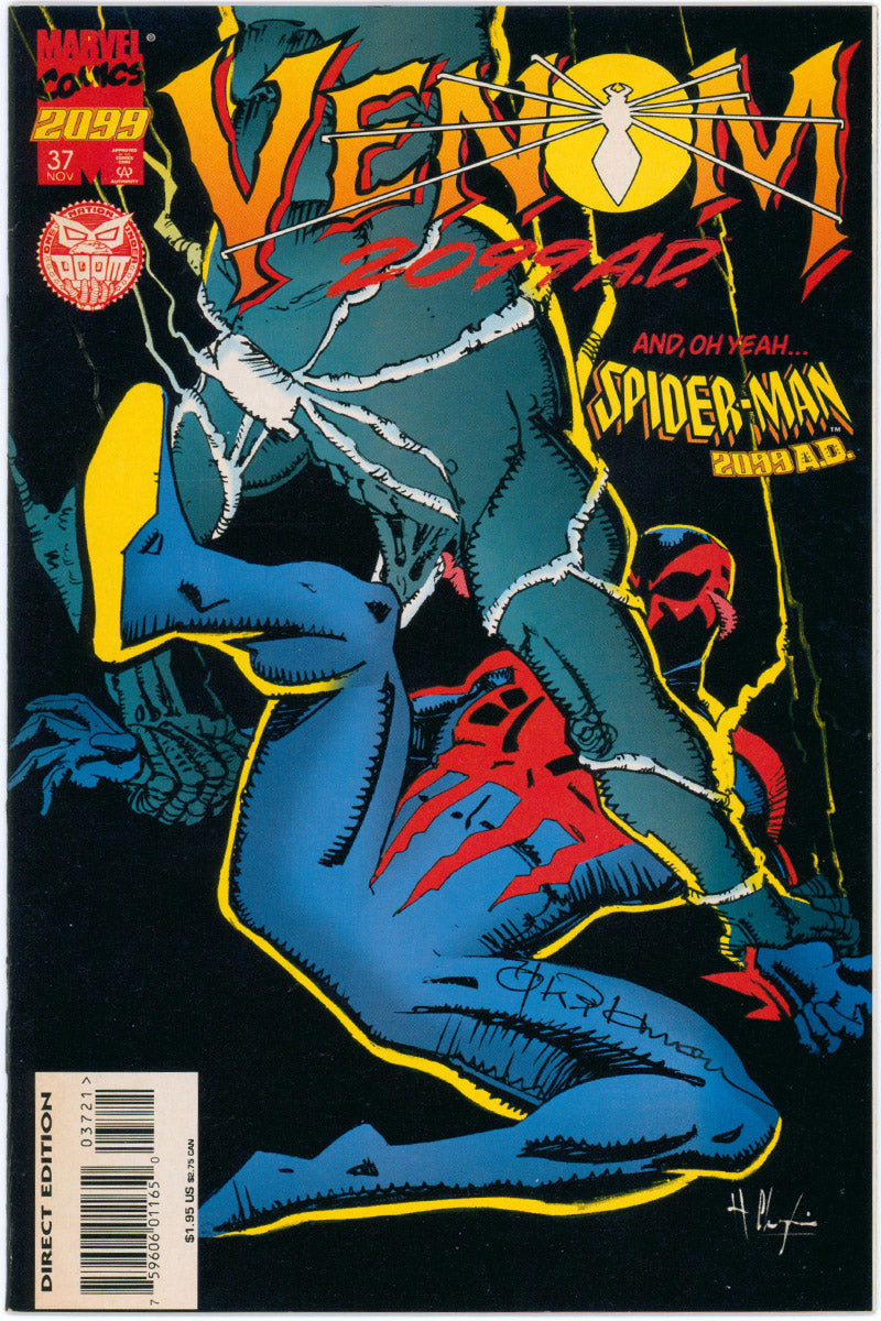 Spider-Man 2099 37 - Signed By Andrew Wildman - 1995 NM-