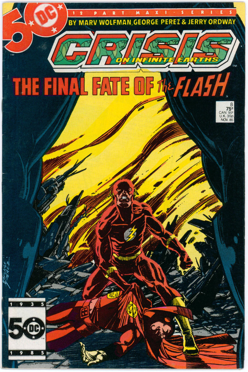 Crisis On Infinite Earths 08 - Death of The Flash - 1985 FN+
