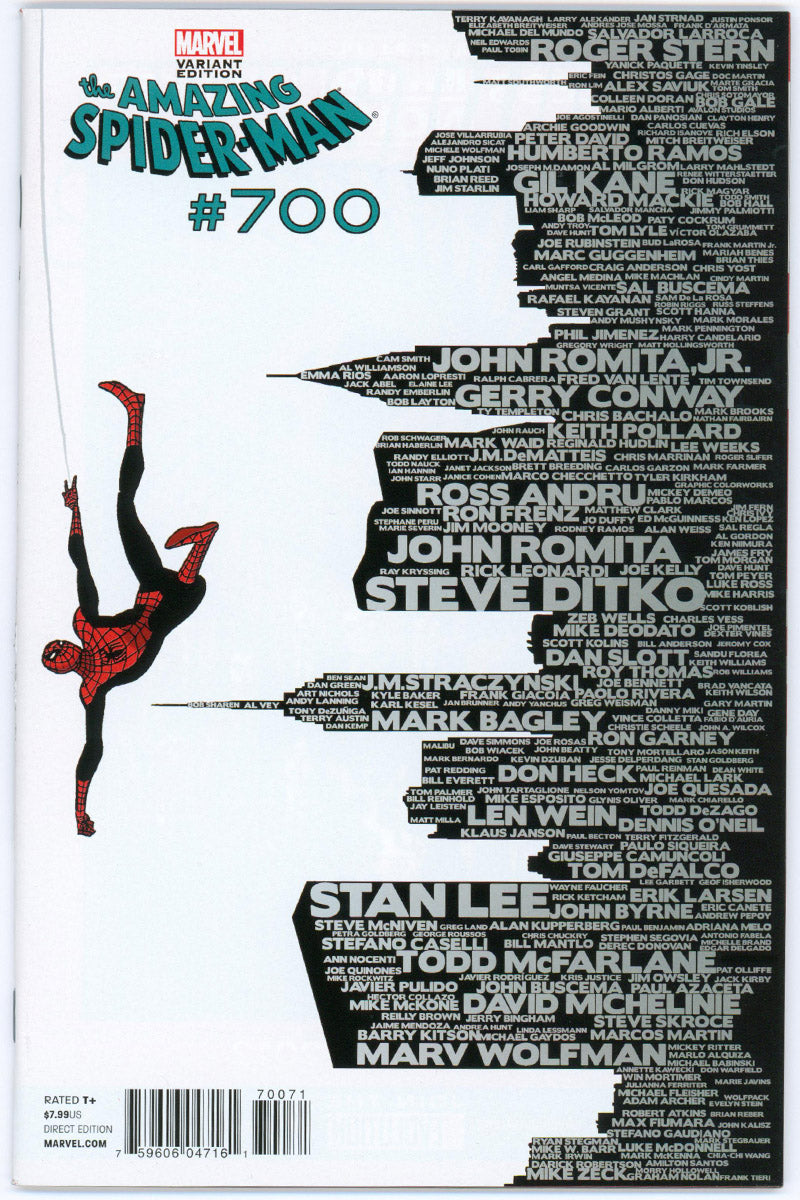 Amazing Spider-Man Vol 2. 700 - Marcos Martín Skyline Variant - 2013 VF/NM