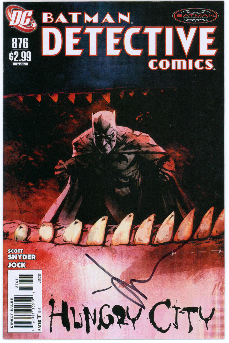 Detective Comics 0876 - Signed By Jock - 2011 VF/NM