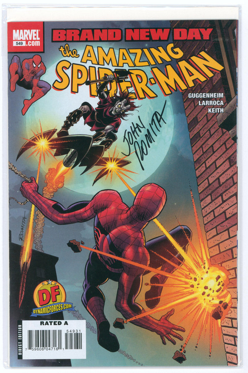 Amazing Spider-Man Vol 2. 549 - DF Exclusive Variant Signed by John Romita Sr. - 2008 SEALED