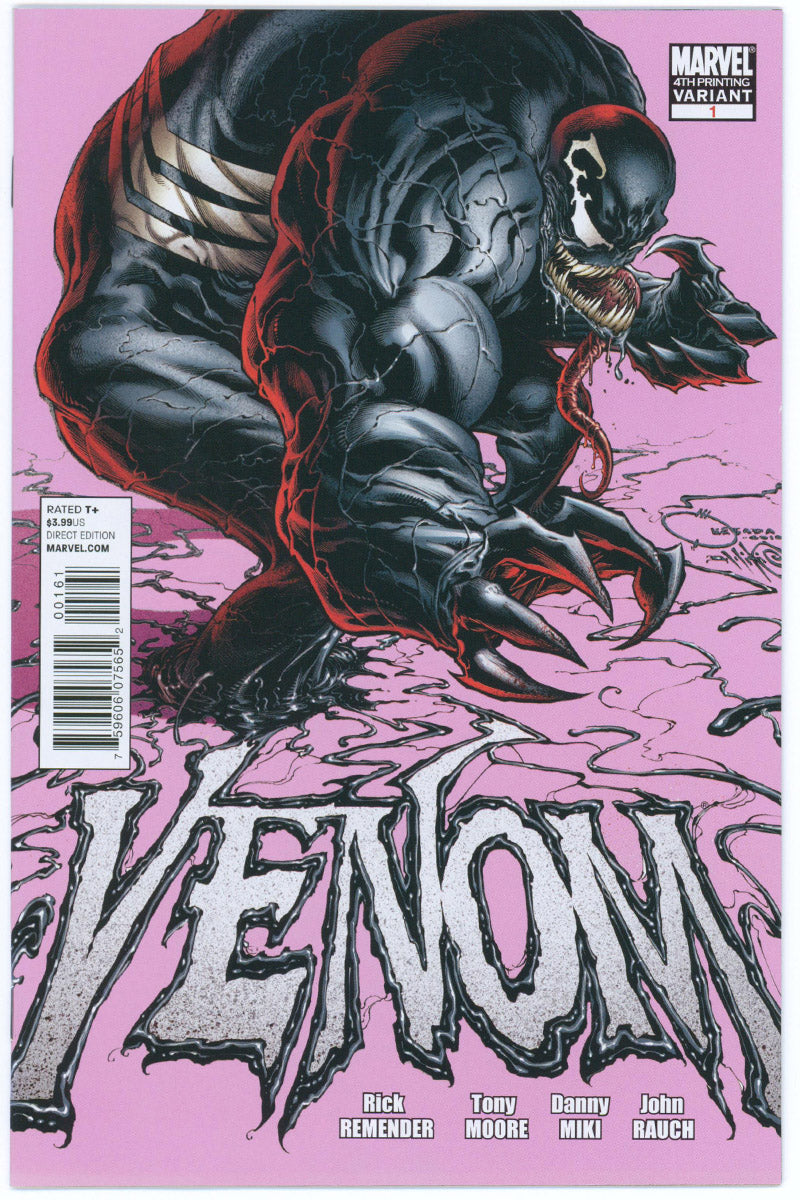 Venom Vol 2. 01 - 4th Print Quesada Variant - 2011 VF+