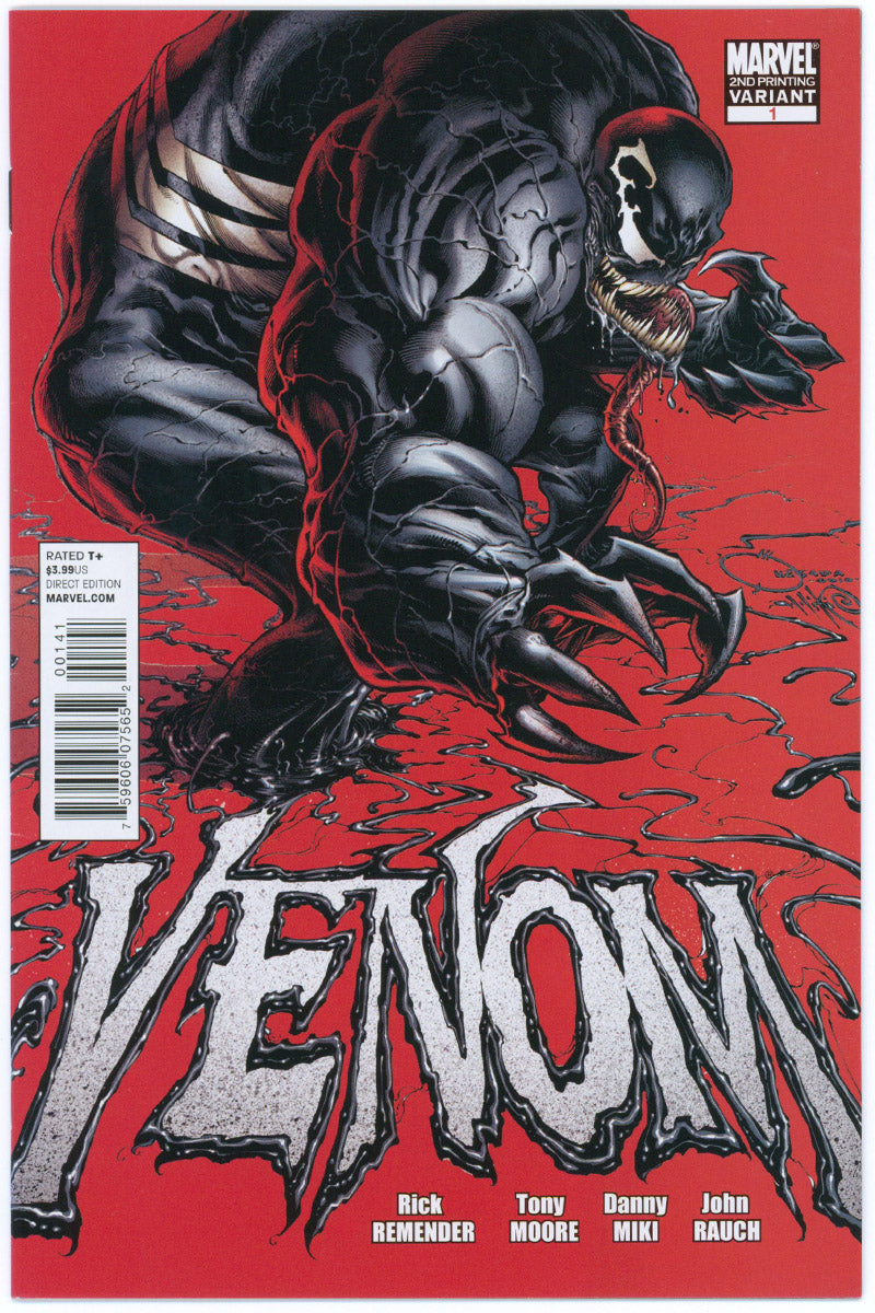 Venom Vol 2. 01 - 2nd Print Quesada Variant - 2011 NM-