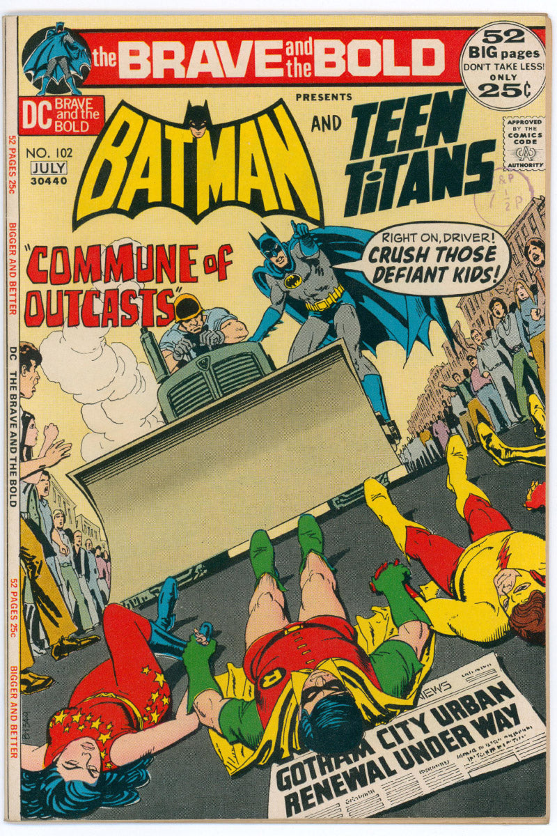 Brave And The Bold 102 - Nick Cardy Cover - 1972 VF+