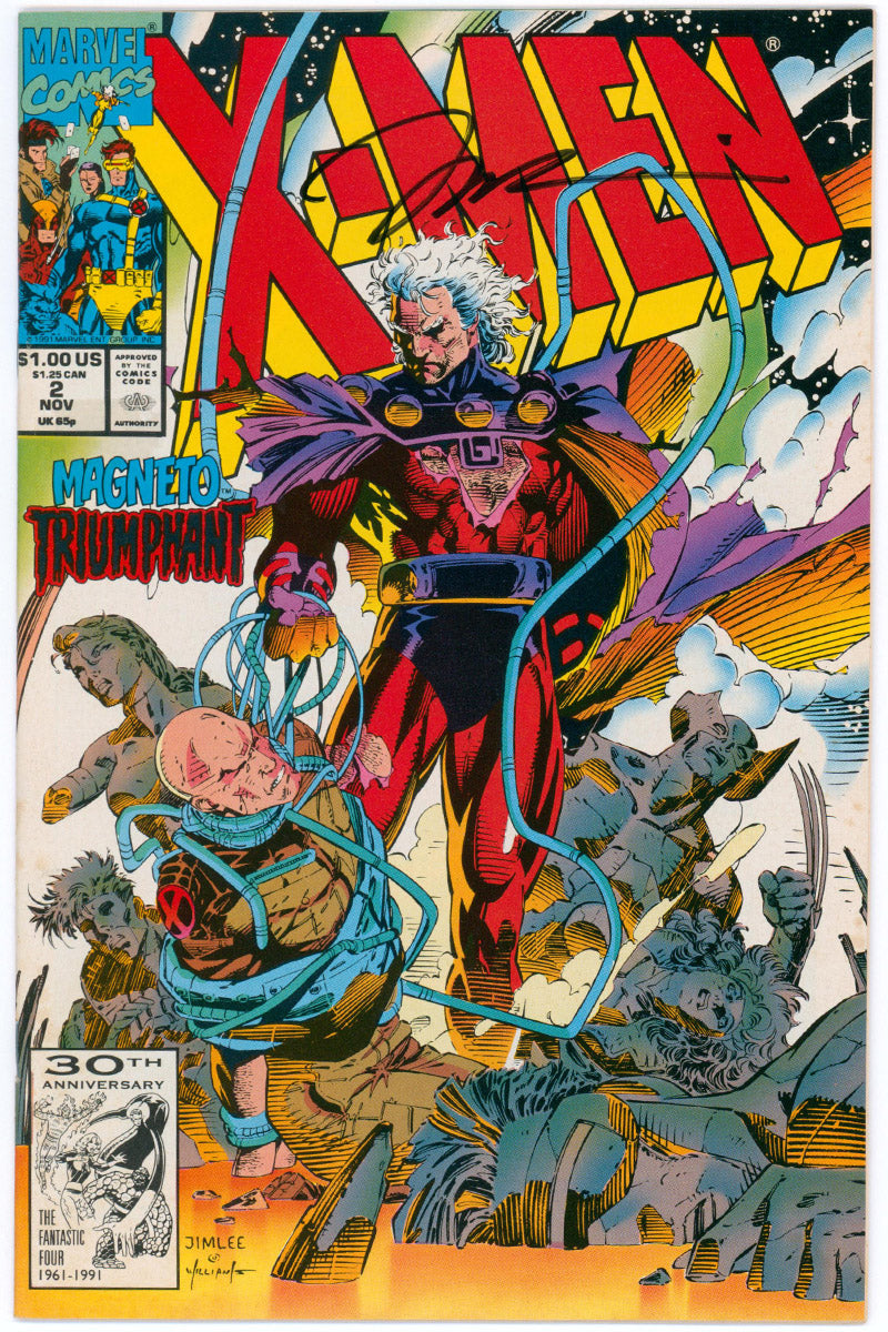 X-Men Vol 2. 002 - Signed by Jim Lee - 1991 FN/VF