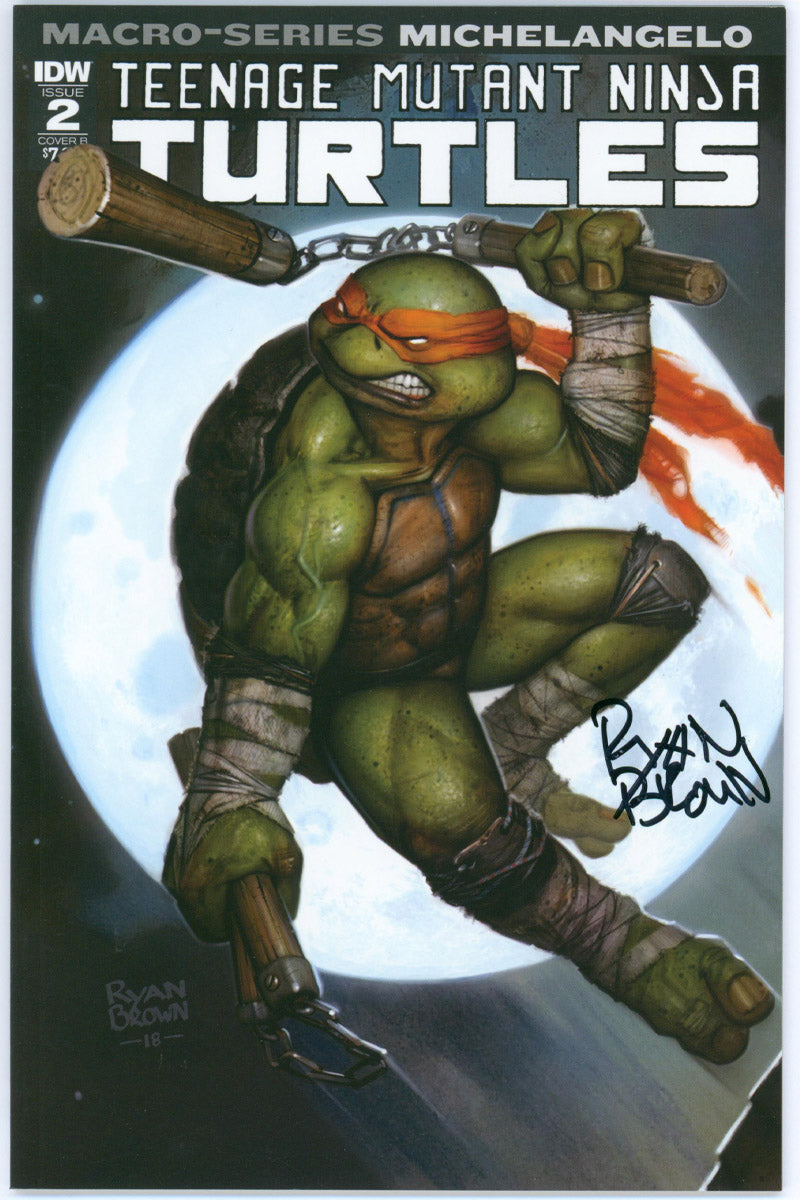 Teenage Mutant Ninja Turtles: Macro-Series 2 - Variant Cover Signed By Ryan Brown - 2018 NM