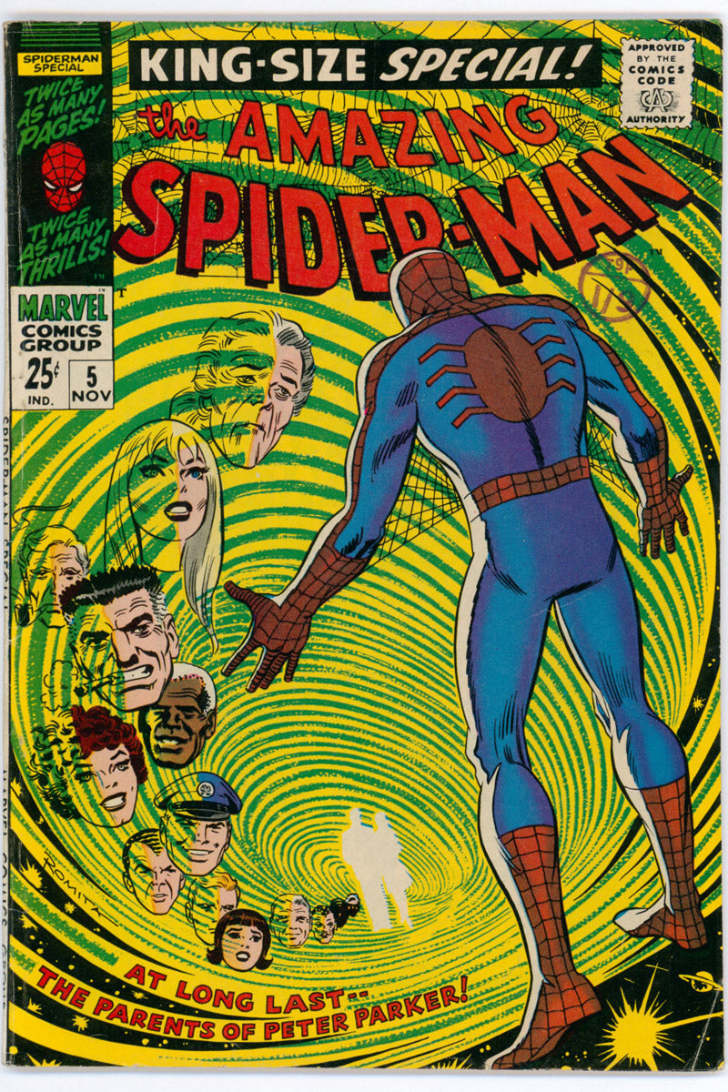 Amazing Spider-Man Vol 1. Annual 5 - 1st App. Richard & Mary Parker - 1968 FN-