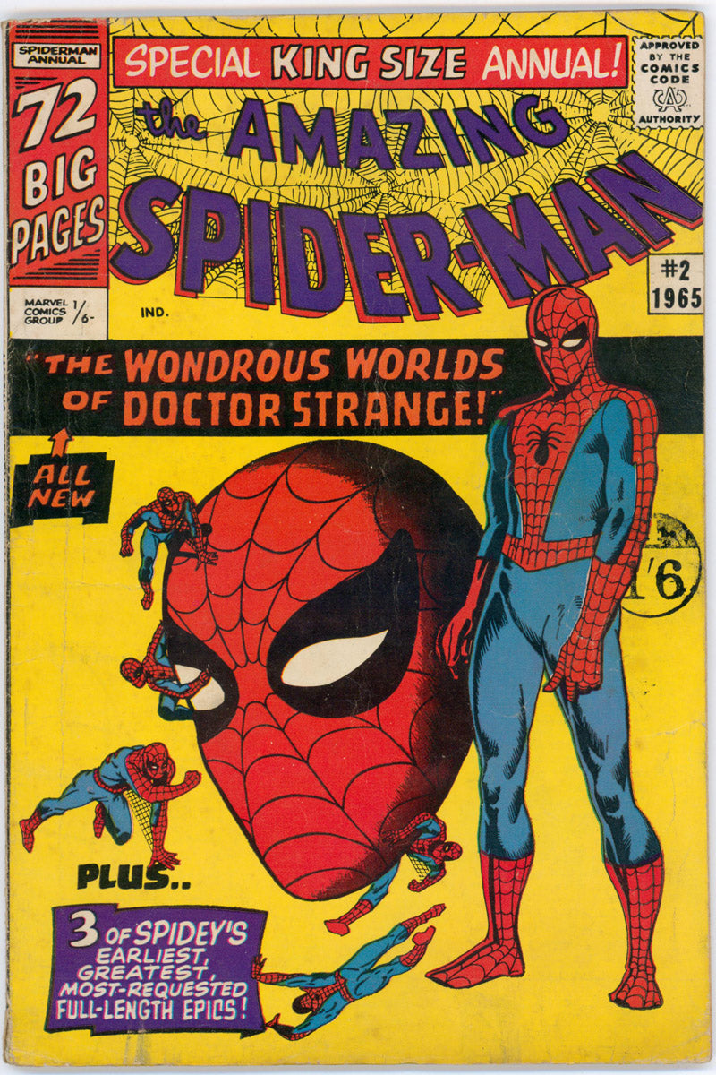 Amazing Spider-Man Vol 1. Annual 2 - 1st Meeting of Spider-Man & Dr. Strange - 1965 VG+
