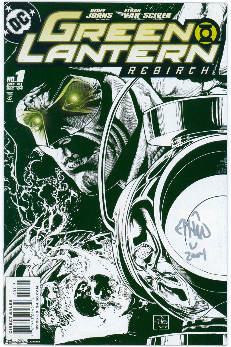 Green Lantern Rebirth 1 - 3rd Print Variant, Signed by Ethan Van Sciver - 2004 VF+