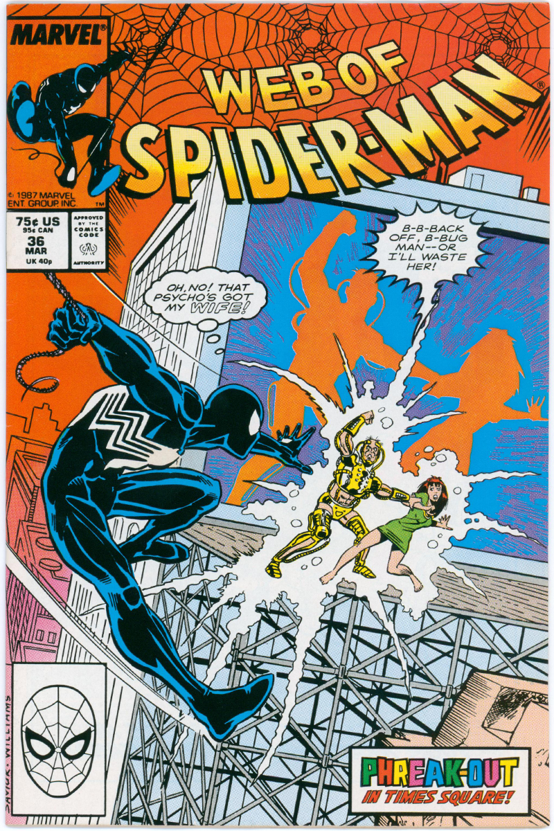 Web Of Spider-Man 036 - 1st App. Tombstone - 1988 VF+